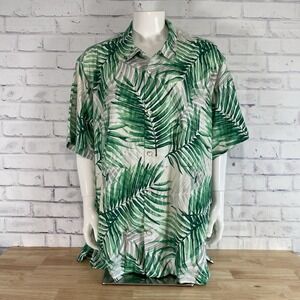 Tommy‎ Bahama Shirt Men's Small Hawaiian Camp Floral 100% Silk Misty Palms NWT